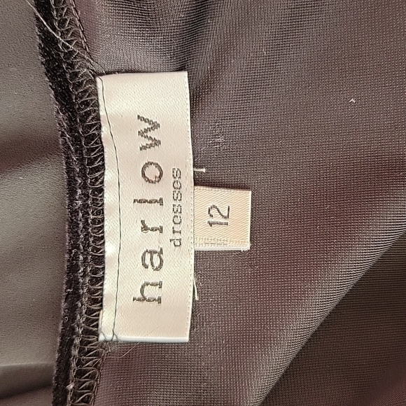 HARLOW BLACK MAXI DRESS/ SIZE 12. - Picture 3 of 10